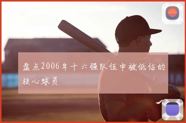 盘点2006年十六强队伍中被低估的核心球员